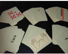 Number recognition cards